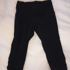 black ivivvc cropped leggings